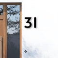 Modern House Numbers - Hidden Fixings - Floating House Numbers - Black Anthracite RAL 7016 Grey  White - Different Sizes product logo