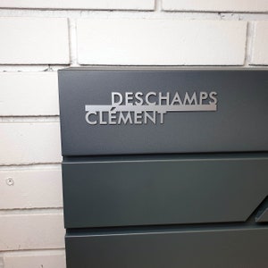 Placa de identificação personalizada para caixa de correio - Placa de porta com nome de família - Placa de caixa de correio com nome de família - Placa adesiva para caixa de correio - Placa de sobrenome para porta