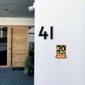 Modern House Numbers - Hidden Fixings - Floating House Numbers - Black Silver White - Different Sizes and Installation Options product logo