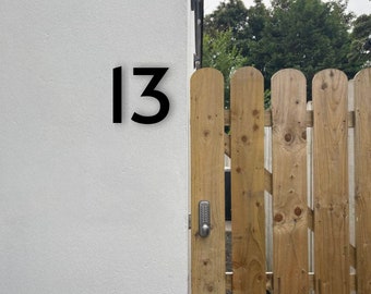 Numéros de maison modernes - Fixations cachées - Numéros de maison flottants - Noir Argent Blanc - Différentes tailles et options d'installation