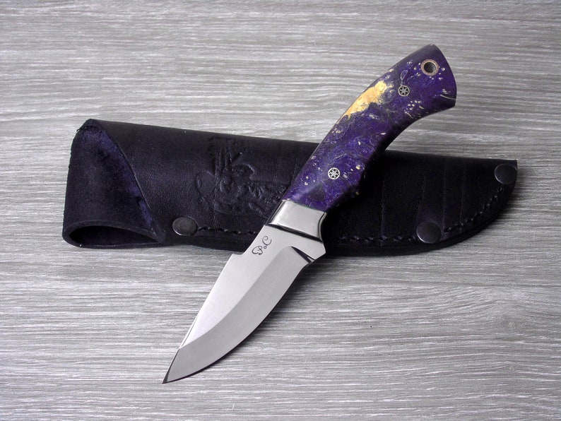 48 Knife Scorpion Hunting Knife Hand Made Small Fixed Blade Etsy