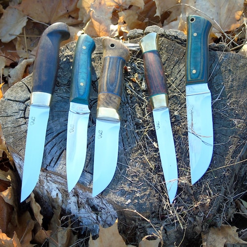Paire De Poignées De Couteau En érable Loupe - Bois Massif Pour Coutelier