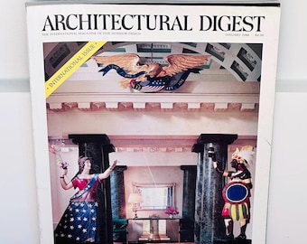 Architektonisches Digest 1988 Magazin | Postmoderne Interiors, 1980er Jahre Design (Jan '88)