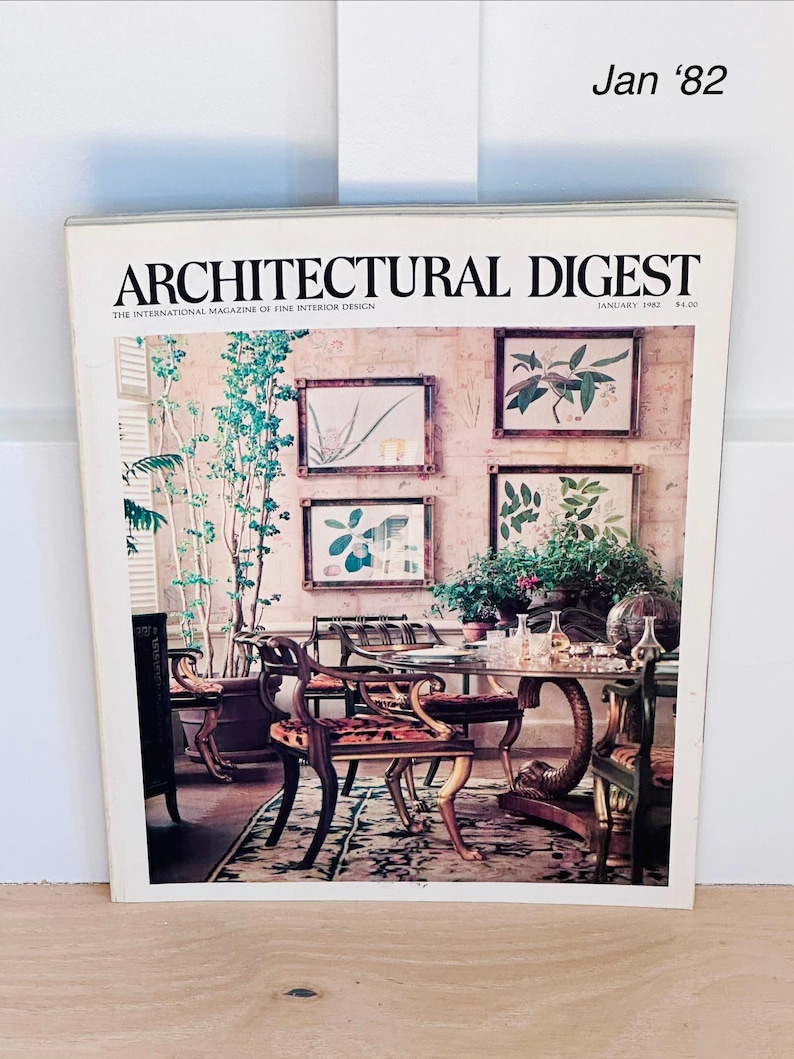 Architectural Digest Magazine 1982 | Postmodern Interiors, Vintage ...