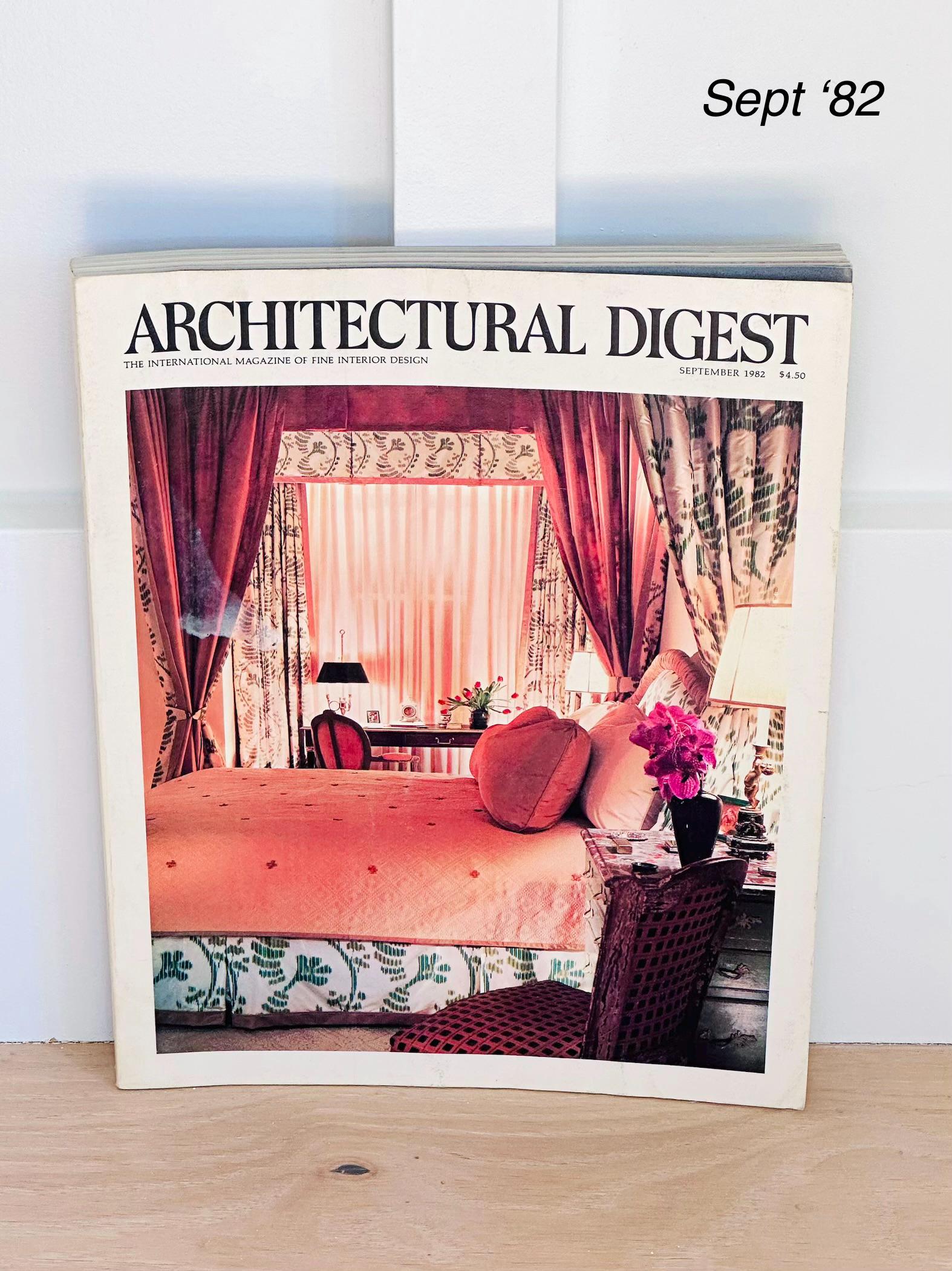 Architectural Digest Magazine 1982 | Postmodern Interiors, Vintage ...