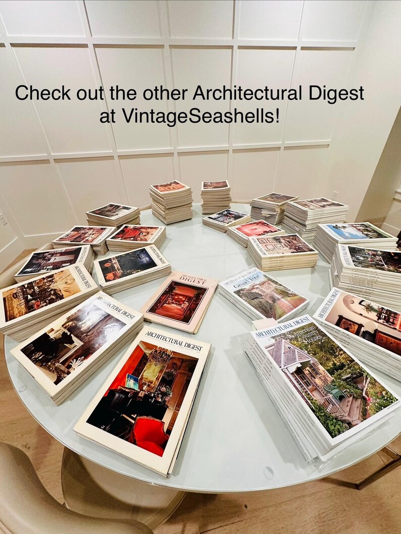 Architectural Digest 1975 | Interior Design Magazine - Etsy