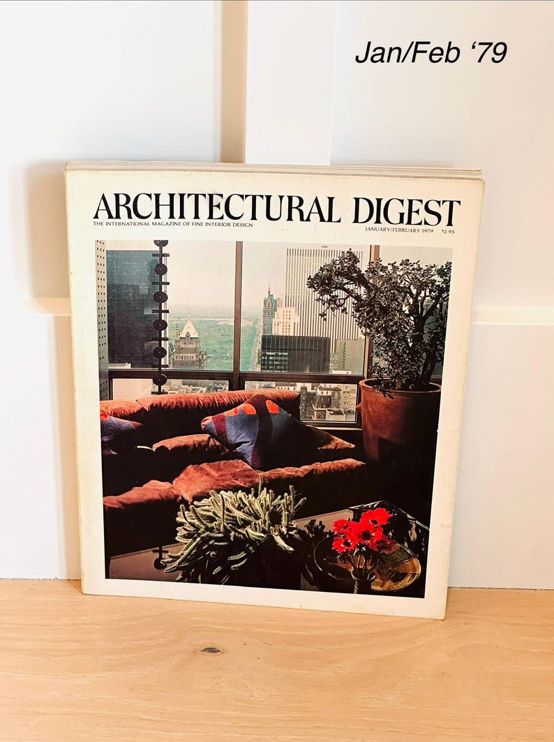 Architectural Digest 1979 | Vintage Interior Design Magazine - Etsy