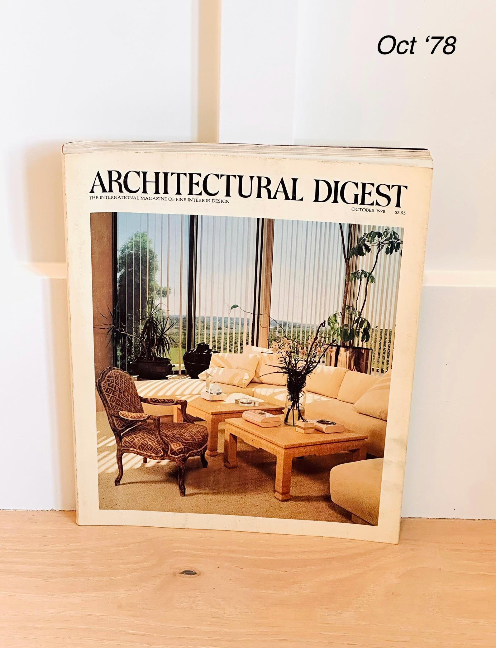 Architectural Digest 1978 | Vintage Interior Design Magazine - Etsy