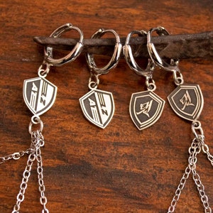 ATEEZ The Real FEVER EPILOGUE Ohrring Creolen K-Pop ATEEZ Logo Symbol Sterling Silber Charme, das Angebot gilt für einen Ohrring
