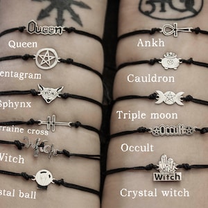 Sterling Silver 925 Alchemical Symbol Bracelet: Planetary Zodiac Anklet
