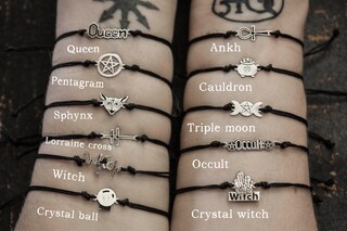 Bracciale Zodiaco Capricorno In Argento Con Nodo Macramè Regolabile – Fatto A Mano Con Confezione Regalo