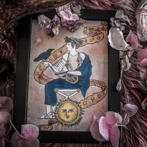 Divine Apollo Art Print - Digital, Occult Alchemy Art, Instant Download