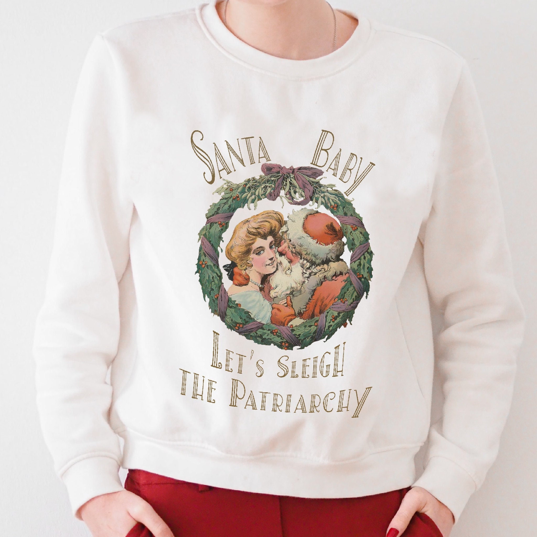 sleigh the patriarchy christmas jumper
