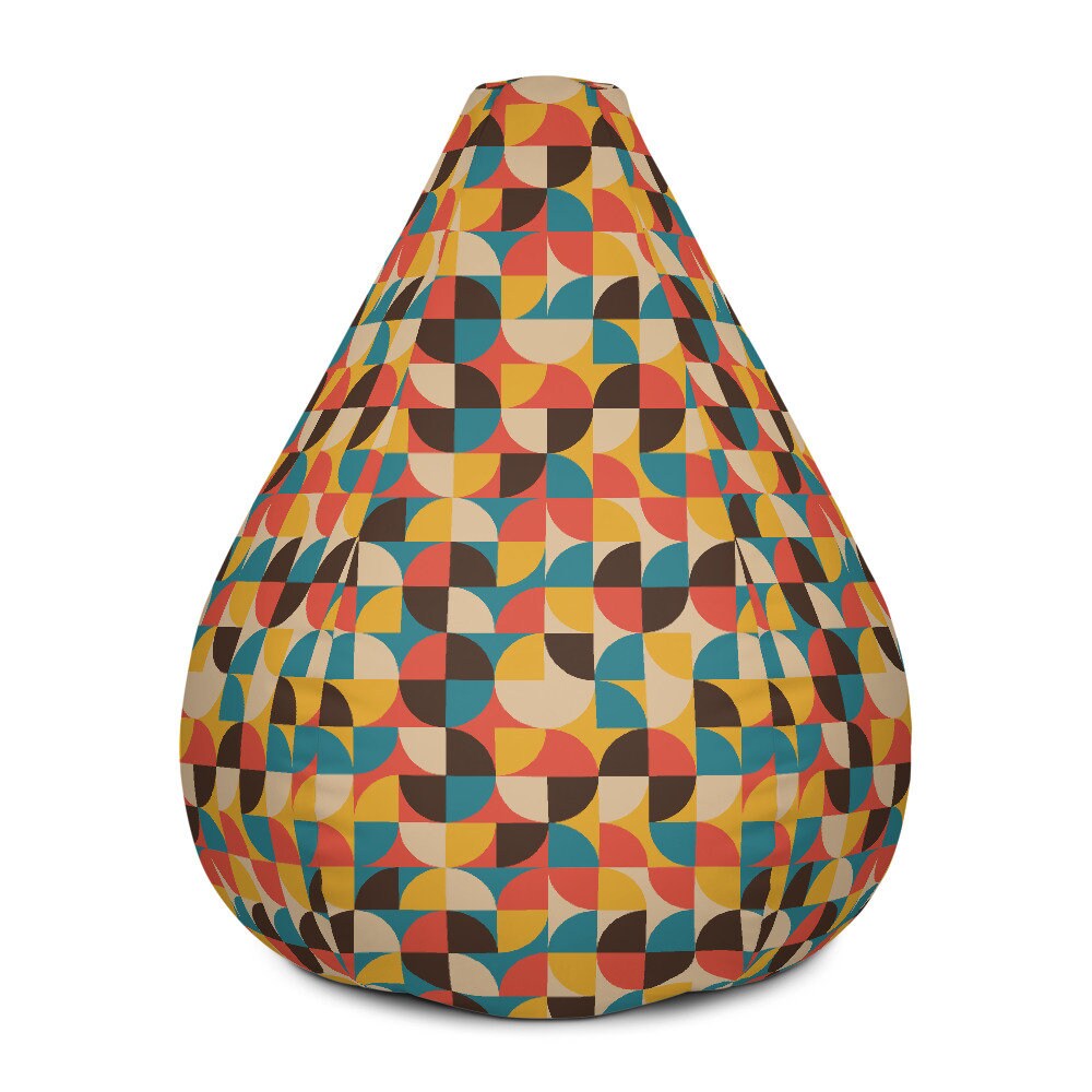 Bean bag chair Retro chair cover mid century modern decor Etsy