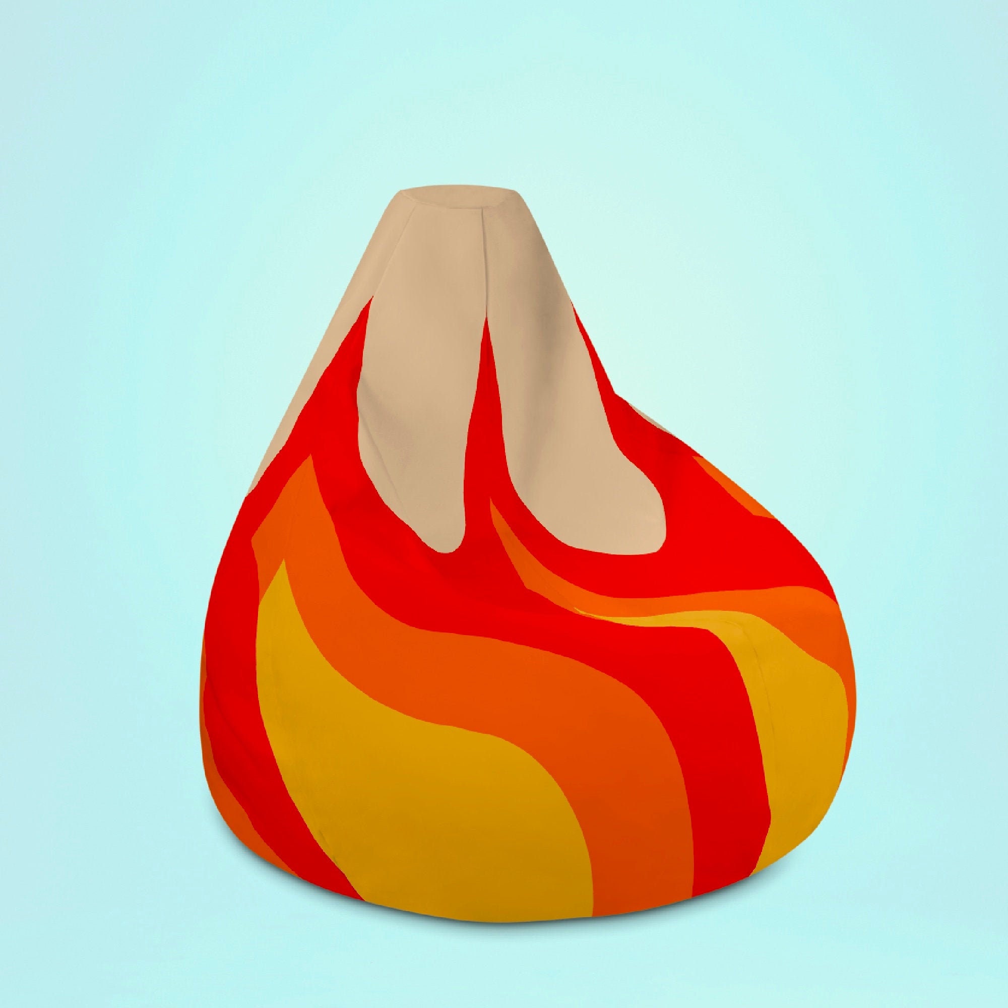 Mid Century Bean Bag Chair Adult Waterproof Bean Bag Cover 70s Etsy