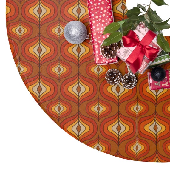 Mid Century Modern Christmas Tree Skirt 