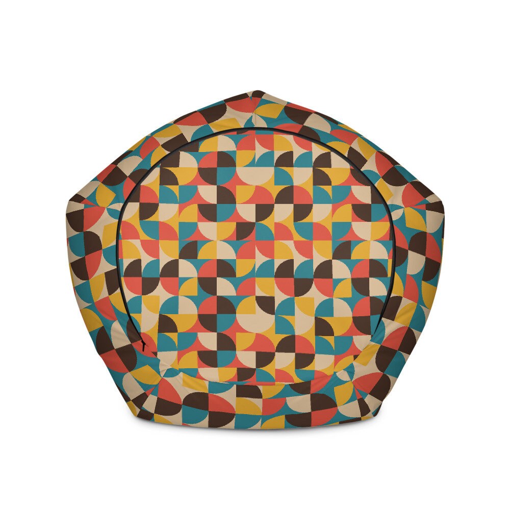 Mid Century Bean Bag Chair Adult Waterproof Bean Bag Cover 70s Etsy UK