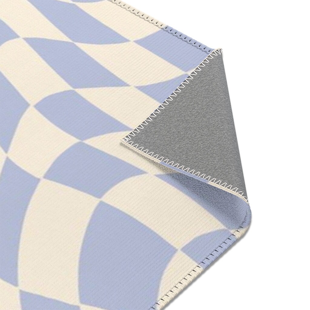 Retro Rug for Bedroom Groovy Rugs for Living Room Checkered Etsy