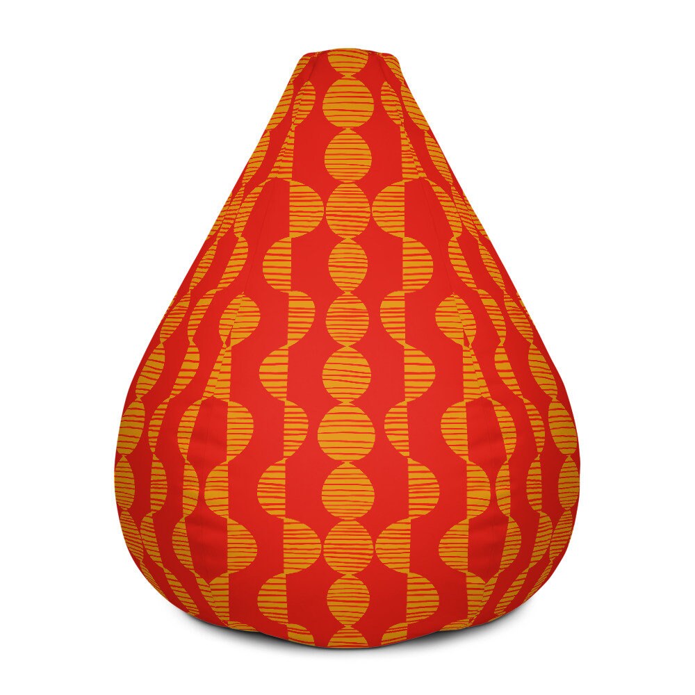 Mid Century Bean Bag Chair Adult Waterproof Bean Bag Cover 70s Etsy