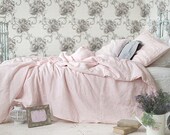 Linen DUVET COVER Dusty Pink Custom size