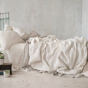 Linen DUVET COVER White comforter cover pure linen image 3