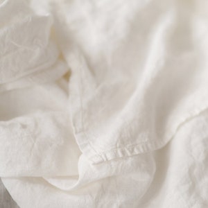 Linen DUVET COVER White comforter cover pure linen image 9