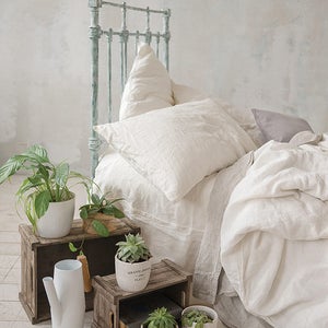 Linen DUVET COVER White comforter cover pure linen image 4