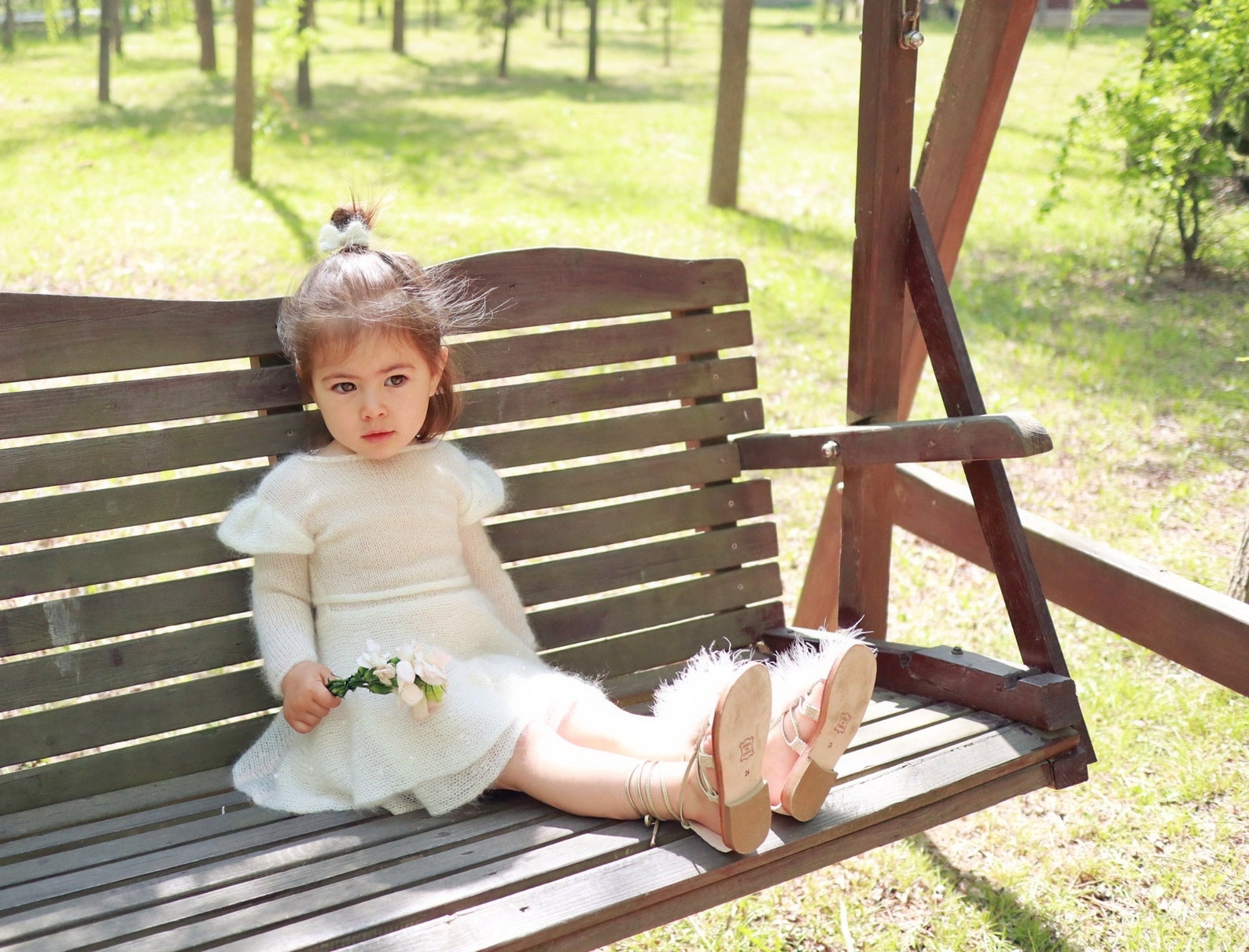 Winter Baptism Dress for Baby Girl First Communion Dress Etsy