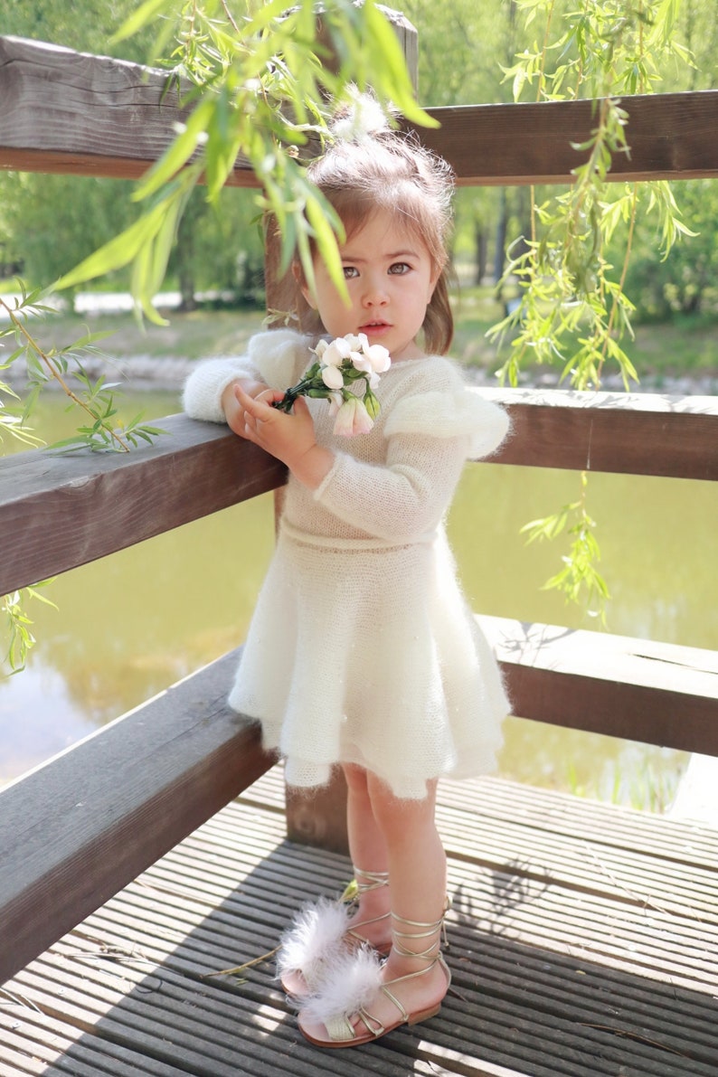 Winter Baptism Dress for Baby Girl First Communion Dress Etsy