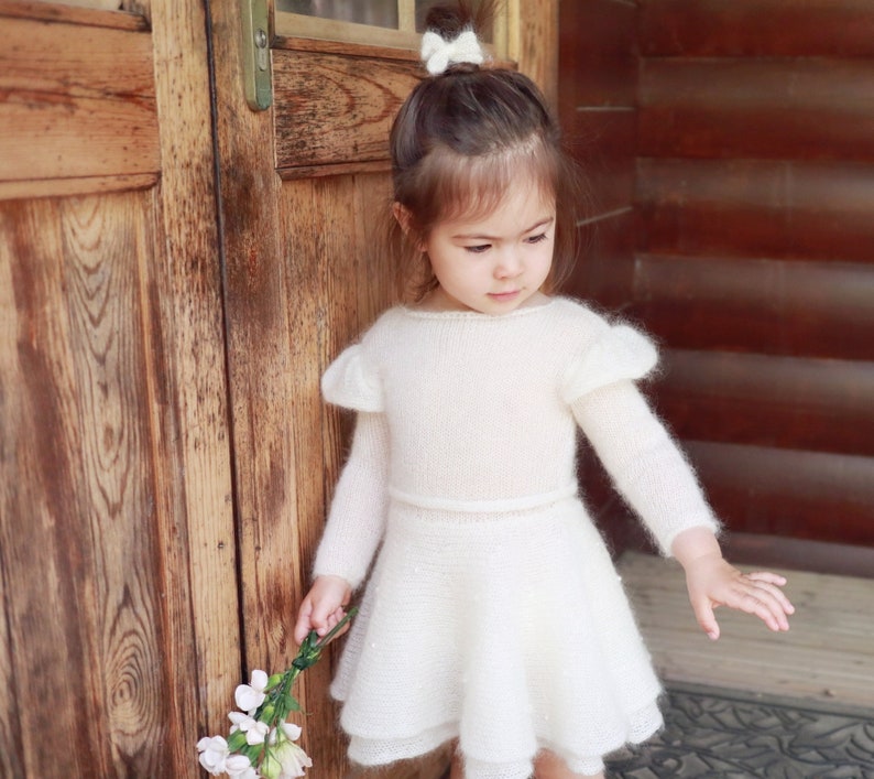 Winter Baptism Dress for Baby Girl First Communion Dress Etsy