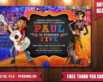 picture Coco Invitation Templates coco invitations etsy