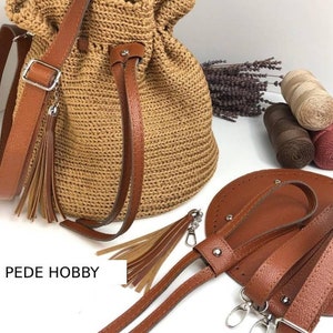 PU leather bag kit / woven bag bottom / shoulder bag bottom cover / DIY woven wallet accessories / support frame, used to make wallets