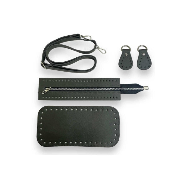 PU leather bag kit / woven bag bottom / shoulder bag bottom cover / DIY woven wallet accessories / support frame, used to make wallets