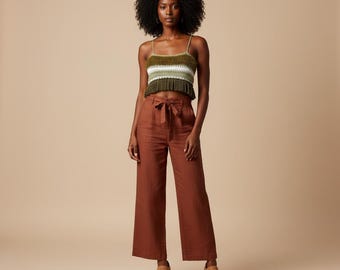 Green Goddess | Crochet Crop Top
