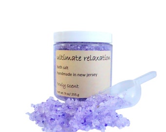 Ultimate Relaxation Bath Salt | Stress Relief | Therapeutic | Natural | Lavender | Epsom & Dead Sea Salt | Aromatherapy Soak | Spa