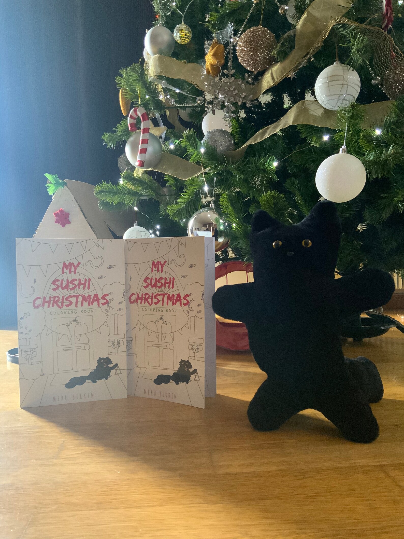 My Sushi Christmas Coloring Book Etsy