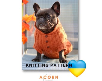 Knitting Pattern PDF French Bulldog 