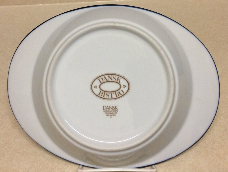 Vintage Dansk Bistro Moribo White Blue Ceramic Oval Baking Casserole/dish Made in Japan Etsy