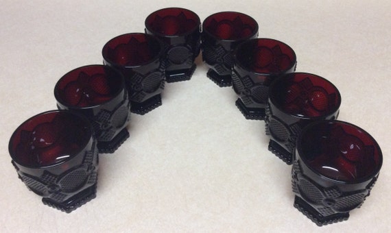 50 Pieces Old Glass Lenses 1” Diameter Ruby Red