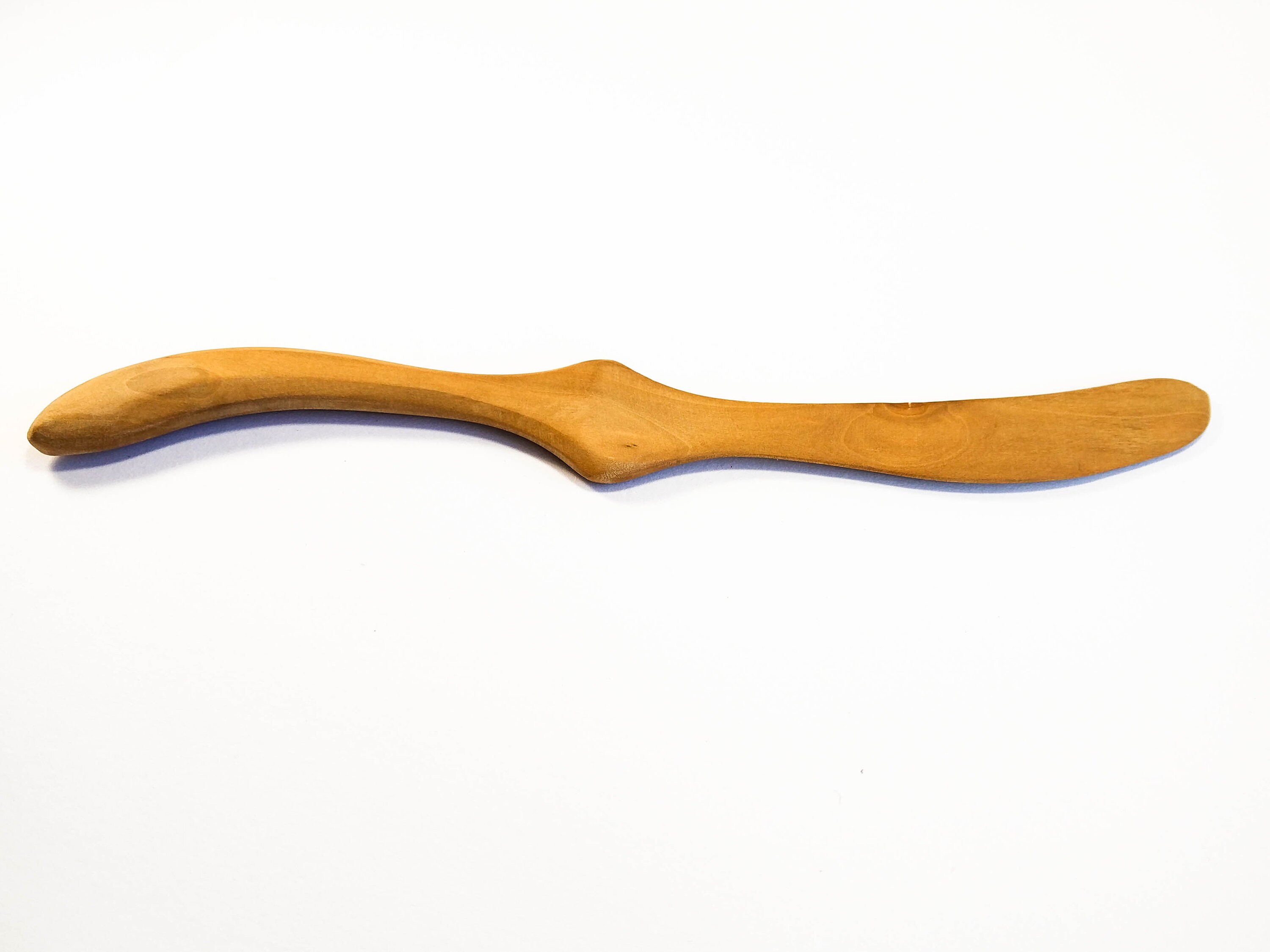 Wooden butter knife / Spreader / Hand carved from cherry / Etsy