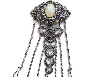 Chatelaine de Plata Opalita sin colgante reproducción