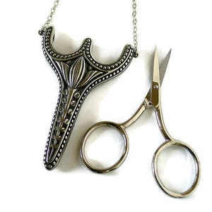 Tulip Embroidery Scissors with Holder Necklace/ Chatelaine accessories