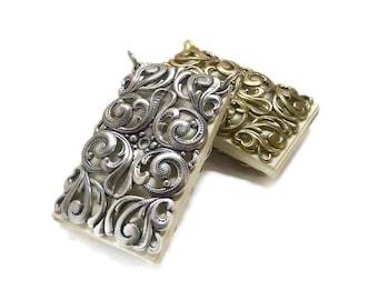 Floral Filigree small notebook pendant for Chatelaine