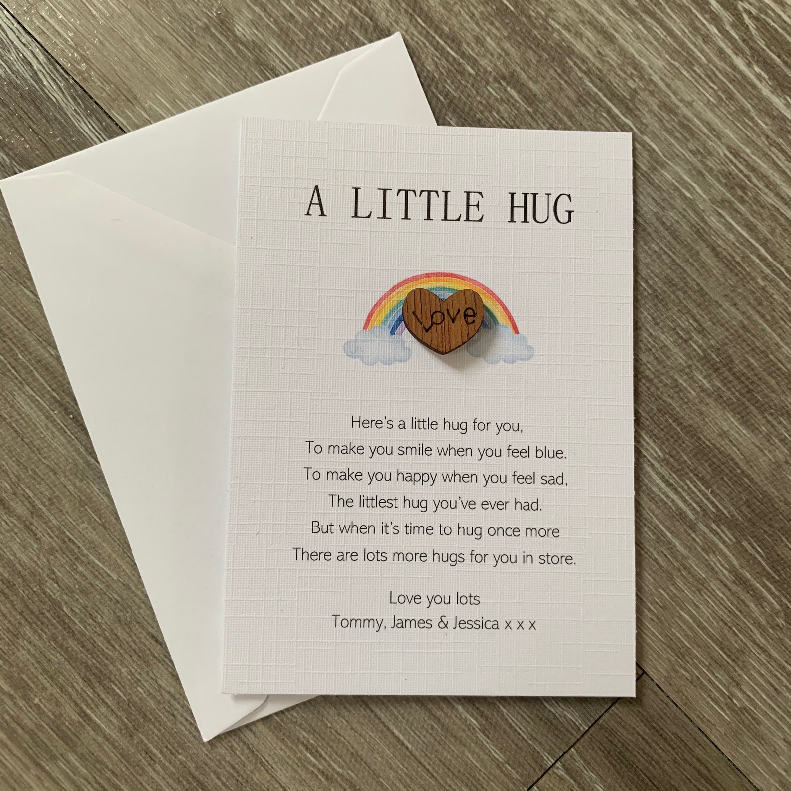 a-tiny-little-pocket-hug-poem-card-isolation-gift-miss-you-etsy