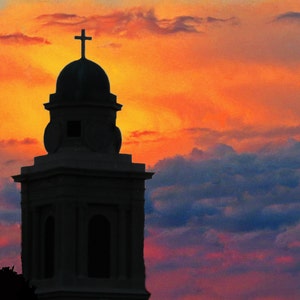 Church at Sunset