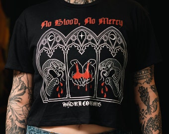 No Blood No Mercy Crop Top
