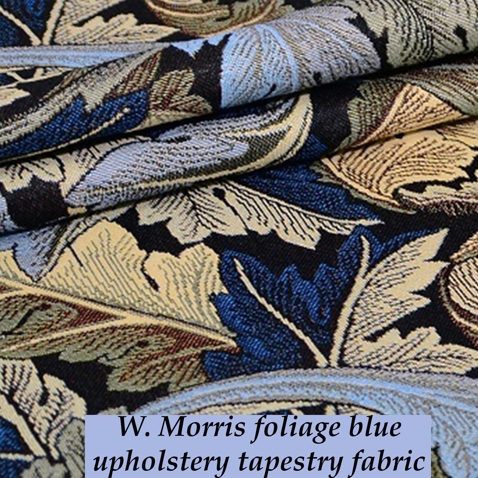 William Morris upholstery fabric foliage tapestry upholstery Etsy