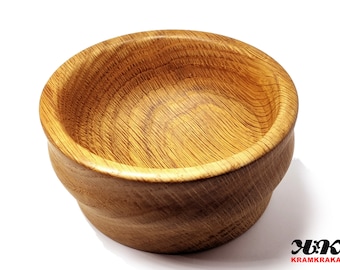 Oak wood bowl (eco nature beauty hand turned)