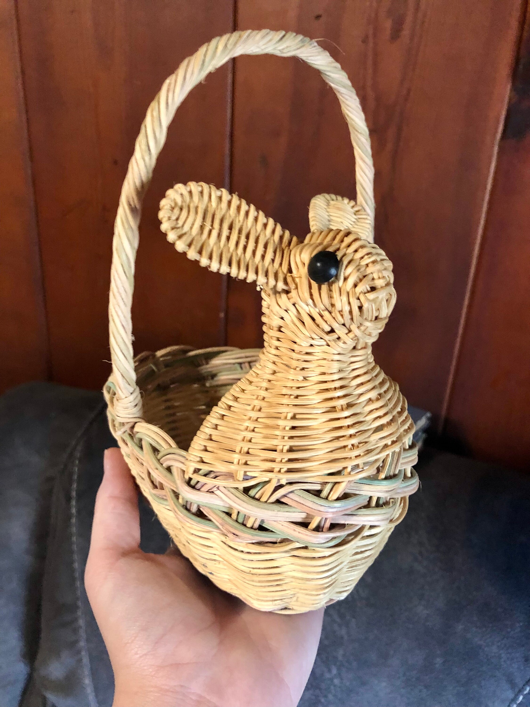 Adorable Animal Wicker Basket Etsy