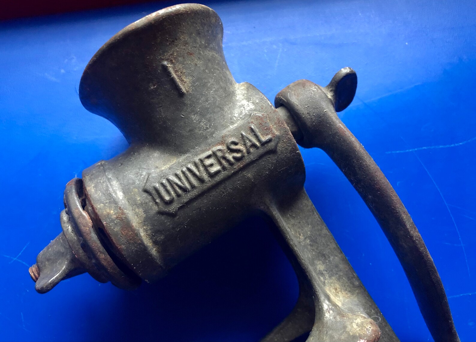 Antique Salvage Nut Butter Grinder / LF&C Universal Cast Iron Etsy